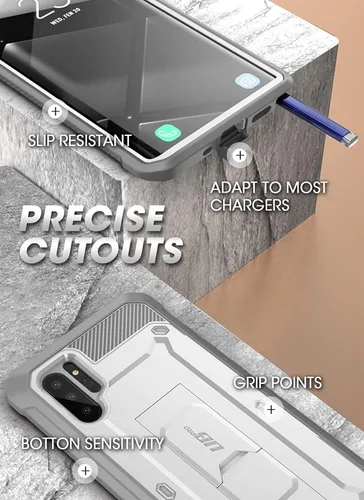 Miniatura 5 de SUPCASE Funda para Samsung Galaxy Note 10 Plus/Note 10 Plus 5G (Unicorn Beetle Pro), [soporte integrado y clip para cinturón] Funda resistente