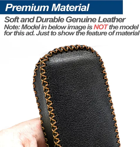 Miniatura 5 de Funda protectora de piel auténtica para Hyundai Palisade Tucson, Santa Cruz, Santa Fe, Sonata Ioniq, funda protectora de entrada sin llave