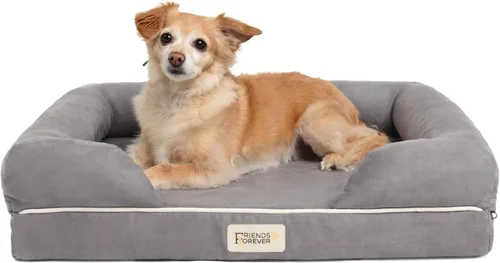 Miniatura 26 de Friends Forever Cama ortopédica para perros extra grandes, sofá cama impermeable de espuma viscoelástica para perros XL con funda extraíble lavable