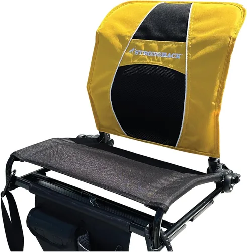 Miniatura 12 de STRONGBACK Lumbar Support Stadium Seat for Bleachers – Ergonomic Chair with Back Support for Adults & All-Day Comfort Negro/Gris