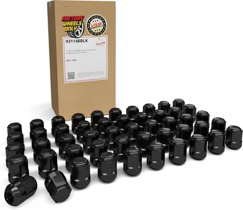 Miniatura 19 de Wheel Accessories Parts 20 tuercas de llanta estilo OEM M14x1.5 14x1.5 de 1.10 pulgadas de largo, color negro, 7/8 pulgadas, 0.866 in, hexagonales