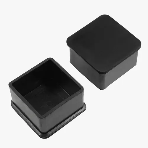 Miniatura 4 de Uenhoy 8 tapas cuadradas de goma antideslizantes para patas de silla, protectores de suelo de 2 x 2 pulgadas (paquete de 2)