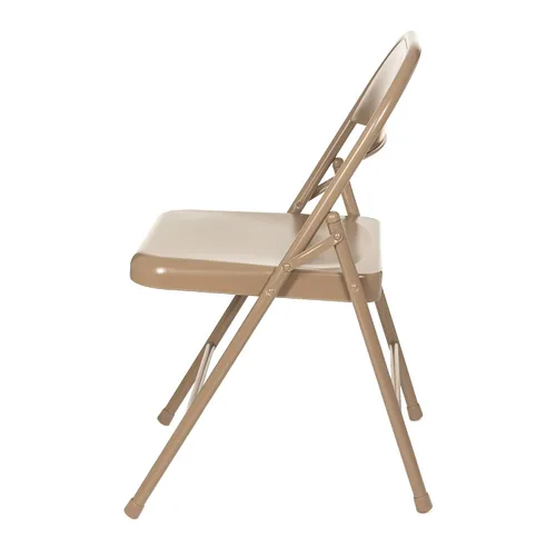 Miniatura 5 de OEF Furnishings OEF900 Series - Sillas plegables de acero ligeras prémium (paquete de 4, beige)