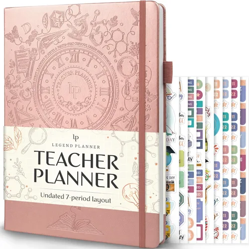 Miniatura 8 de Planificador para Maestros Legend – Libro de Planes de Lecciones Sin Fecha para Maestros con Calendarios Semanales y Mensuales - Organización