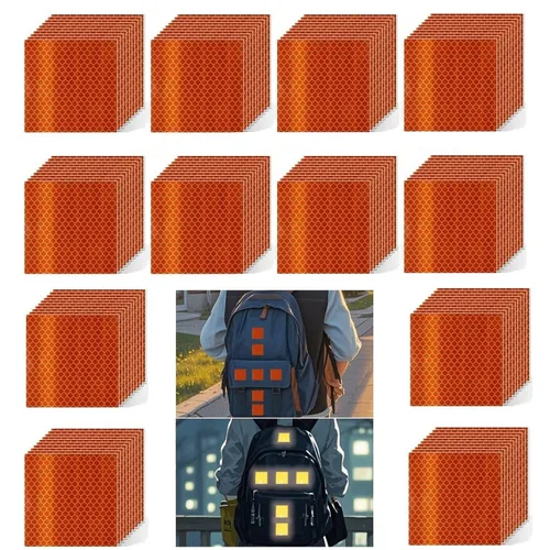 Miniatura 28 de Cinta reflectante blanca de 4 pulgadas, adhesivo de seguridad de advertencia impermeable para exteriores (10 pies)