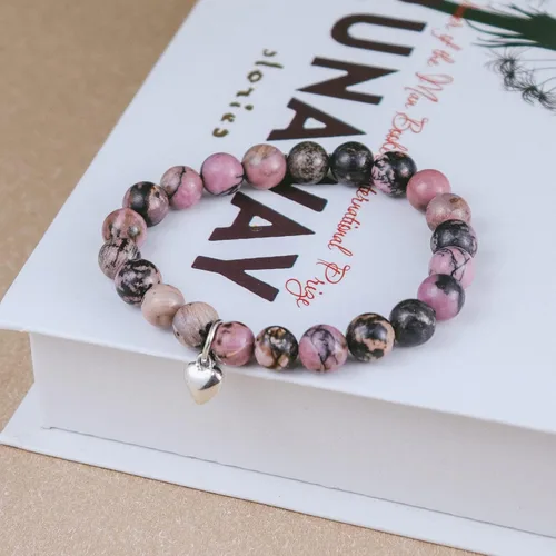 Miniatura 2 de Regalos Get Well Soon pulseras de relajación curativa de piedra natural, regalos inspiradores para mujeres, hombres, adolescentes, niñas, 0.315 in