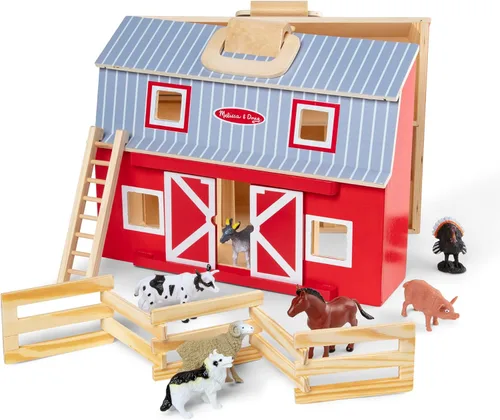 Miniatura 9 de melissa & doug Fold and Go de madera granero, Versión estándar, Multi