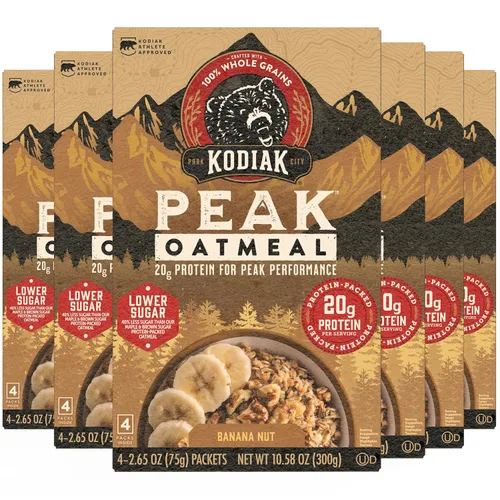 Miniatura 15 de Kodiak - Paquetes de avena instantánea, arándanos y crema, alto en proteínas, 100% granos integrales, 6 cajas con 6 paquetes (36 paquetes)