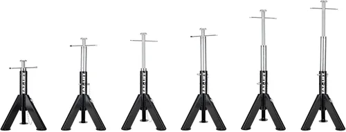 Miniatura 5 de Eaz-Lift Camco - Gato telescópico para caravana, juego de 2, se ajusta de 16 pulgadas a 30 pulgadas, cuenta con una capacidad de carga de 6,000