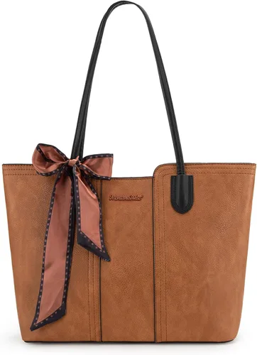 Montana West - Bolsos de mano para mujer, bolso tipo satchel con asa superior mediana