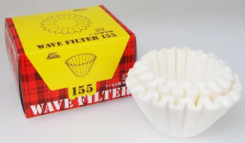 Miniatura 2 de Karita Kalita - Filtro de papel de café, filtro ondulado, para 1 a 2 personas, 150 hojas (50 x 3), blanco, #22211, elegante, campamento, al aire
