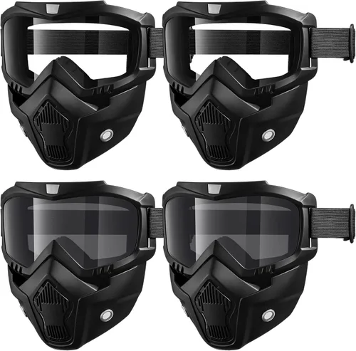 Miniatura 11 de Frienda Gafas para motocicleta, máscara de paintball, anti niebla, gafas de montar en motocicleta, tácticas, Airsoft, gafas de seguridad ATV