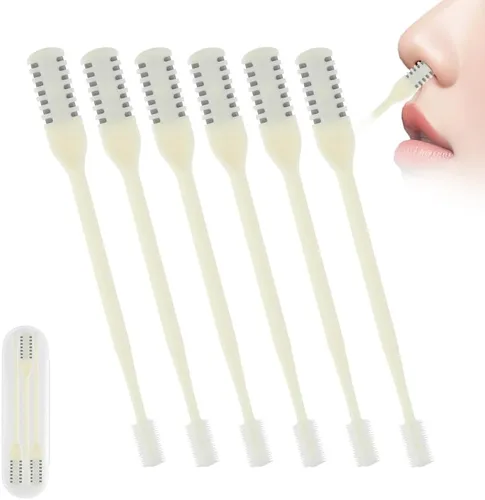 Miniatura 9 de Cortador de vello nasal 2 en 1, herramienta de eliminación de vello nasal mejorada con rotación de 360°, cuchilla de vello de nariz de doble cara