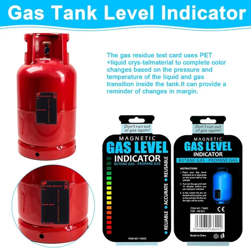 Miniatura 4 de Indicador magnético de nivel de gas reutilizable, indicador de nivel de combustible, indicadores de nivel de combustible, medidor de tanque adhesivo