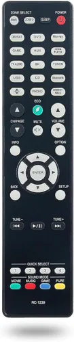 RC-1239 - Mando a distancia de repuesto para Denon AVR-S960H AVR-X2700H AVR-X3700H AVR-S960H AVRX3700H AVRX2700H AVRS960H AV Receptor
