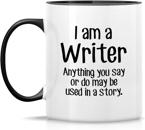 Miniatura 2 de Retreez Taza divertida - Soy un escritor, cualquier cosa puede ser utilizada en una historia, 11 Oz Tazas de café de cerámica - Taza graciosa