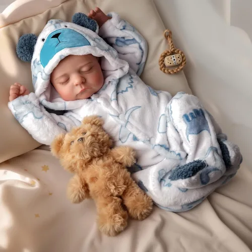 Miniatura 3 de BABESIDE Muñecas de bebé reborn niño, de 20 pulgadas, muñeca realista recién nacida de vida real, posable, muñeca realista de vinilo suave de cuerpo