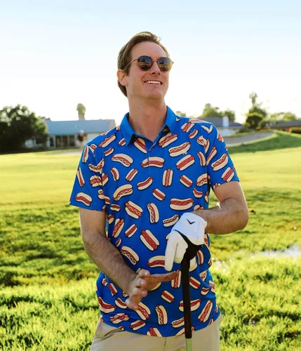 Miniatura 5 de Tipsy Elves Golf Shirts for Men - Performance Athletic Fit Men's Golf Polo Shirts for Men