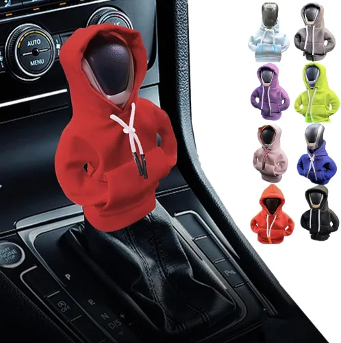 Miniatura 10 de Topaliving Sudadera con capucha para palanca de cambios de automóvil, divertida perilla de palanca de cambios, suéter para invierno, funda