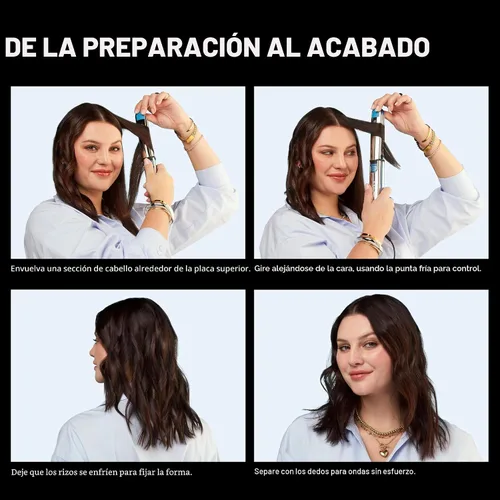 Miniatura 10 de BaBylissPRO Nano Titanium Prima Ionic Hair Straightener – Professional Flat Iron & Curling Iron in One for Stylists, Pro Styling Hair Tool Azul