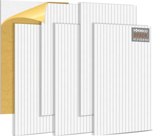 Miniatura 15 de EVERECO Paquete de 12 Paneles Acústicos Grandes, 47.2×23.6×0.4 pulgadas, Paneles Insonorizantes para Pared, Adecuados para Sala de Transmisión