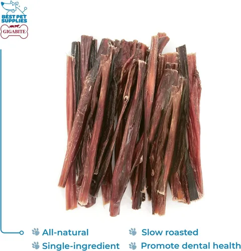 Miniatura 2 de GigaBite Bully Sticks - Golosinas masticables para perros totalmente naturales, sin olor y cuero crudo, masticables de larga duración con alto