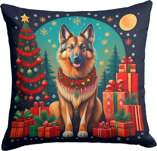 Miniatura 38 de Caroline's Treasures DAC1082PW1414 Affenpinscher - Almohada decorativa de tela navideña, lavable a máquina, para interiores y exteriores, para sofá