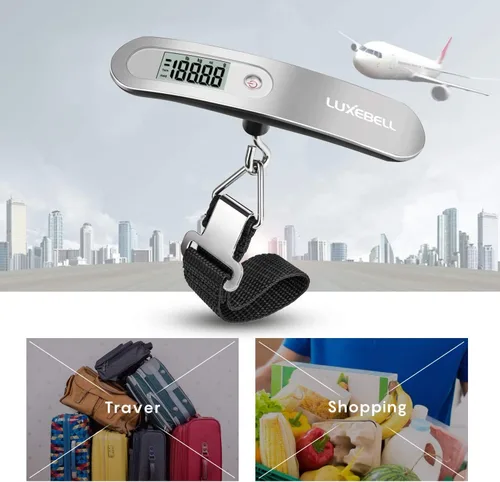 Miniatura 6 de Luxebell balanza digital para equipaje, 110 libras, regalo para viajeros
