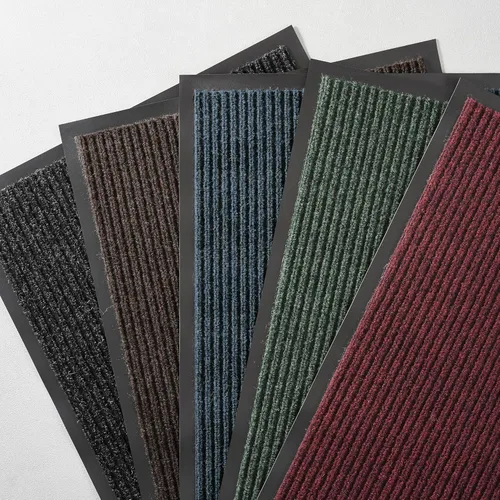 Miniatura 7 de Consolidated Plastics Tapete para secar con cepillo - Hecho en EE. UU., alfombra resistente para puerta comercial para entradas de Marrón