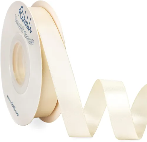 Miniatura 125 de Ribbli - Cinta de satén de doble cara dorada, 1 pulgada x 25 yardas, uso para ramo de lazos, envoltura de regalos, decoración de boda Dorado