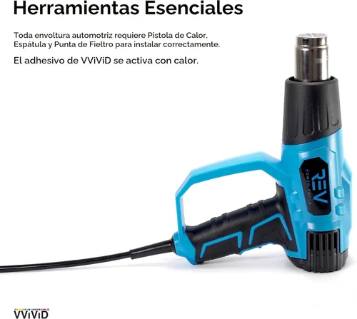Miniatura 4 de VViViD+ Película de Vinilo Premium para Envolver Mate Negro Demonio (1 pie x 5 pies)