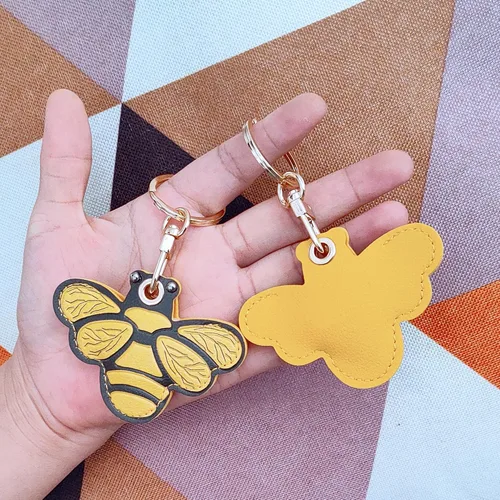 Miniatura 5 de CATCH ON Paquete de 2 fundas de cuero para llavero, bonitos accesorios Kawaii adecuados para Airtag
