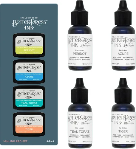Miniatura 11 de Spellbinders BetterPress - Paquete de bloc de tinta y reinkers (Desert Sunset)