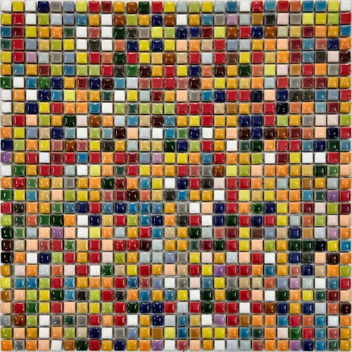 Miniatura 5 de Hominter Muestra de azulejos de 3 x 12 pulgadas: Azulejo de mosaico de cerámica multicolor, Azulejo de porcelana esmaltado cuadrado pequeño