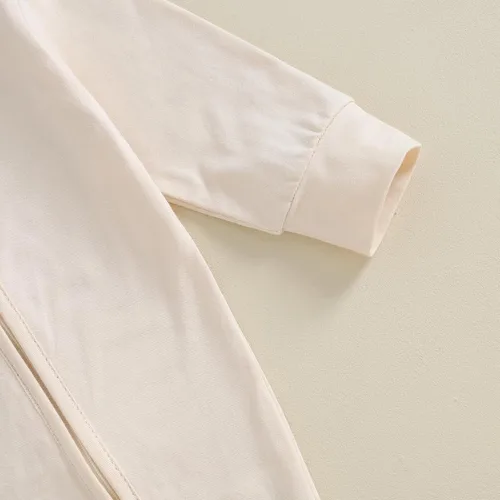 Miniatura 5 de KMBANGI Mameluco para bebé recién nacido, con cremallera y gorro