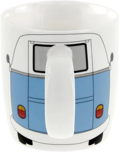 Miniatura 5 de BRISA VW Collection - Taza grande de cerámica para café, té y capuchino, diseño de autobús T1 (12.5 fl oz/12.5 fl oz/frente de autobús) (azul)
