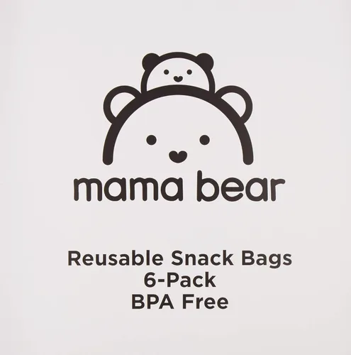 Miniatura 3 de Marca Amazon – Mama Bear Bolsas reutilizables para aperitivos, con gancho y bucle, talla única, paquete de 18