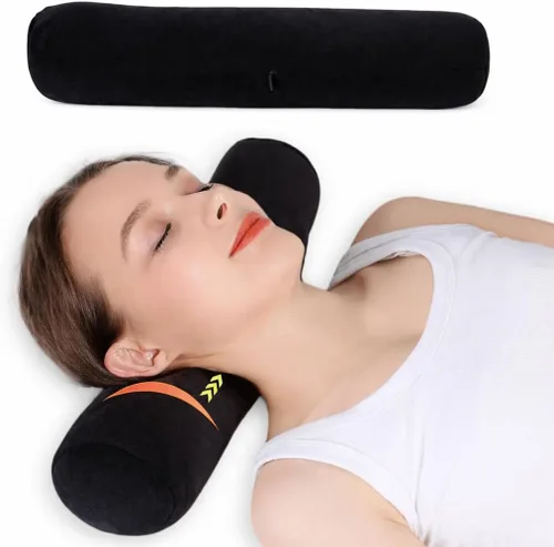 Health - Almohada cervical para el cuello, cómodas y altamente resistentes, almohadas de cuello redondo para dormir, almohada de gran tamaño para