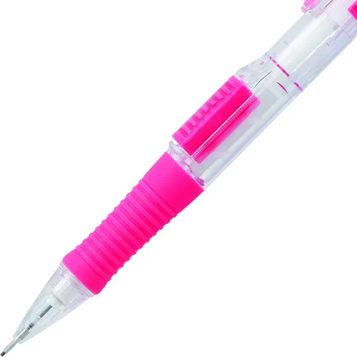Miniatura 7 de Lápiz mecánico Pentel QUICK CLICK (0.7mm), cañón rosa, caja de 12 lápices (PD217P)