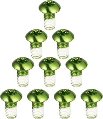 Miniatura 13 de chooee Pernos de rotor de freno de disco, tornillos de rotor de bicicleta M5x10mm para bicicleta de montaña MTB, oro de acero T25.
