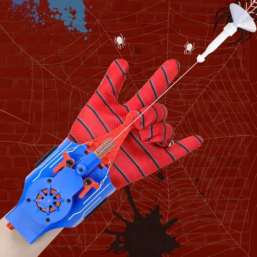 Miniatura 10 de Lanzador de Telarañas de Spiderman, Lanzador de Telarañas con Guantes, Juego de Rol de Superhéroe Realista y Seguro Divertido para Hombres y Niños