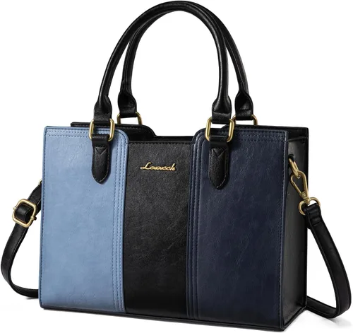Miniatura 9 de LOVEVOOK Bolso para mujer, bolso de hombro vintage de cuero, pequeño bolso bandolera para damas, bolso de mano con asa superior y bandolera