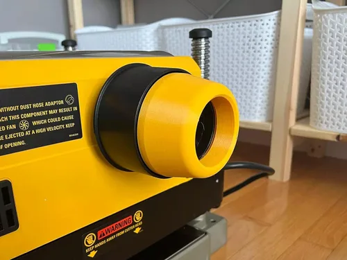 Miniatura 2 de Adaptador de manguera de 2 1/2 pulgadas compatible con cepilladora Dewalt DW735 y DW735x - ¡Hecho en EE. UU!