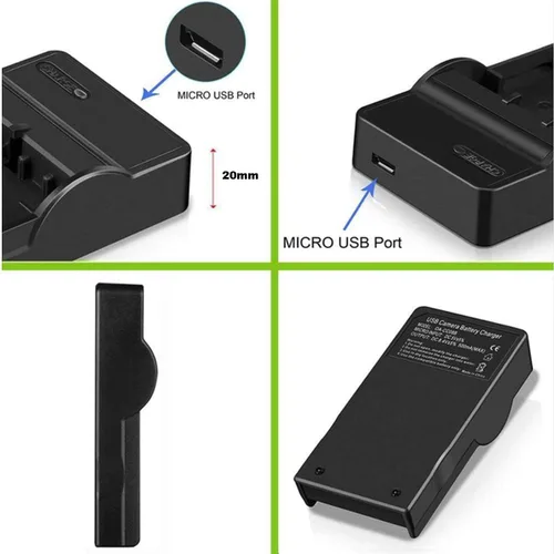 Miniatura 3 de Cargador de batería para cámara digital Kodak LB-060 y Kodak PixPro AZ361, AZ362, AZ421, AZ422, AZ501, AZ521, AZ522, AZ525, AZ526, AZ527, AZ528