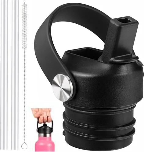Miniatura 19 de Tapa de popote para Hydroflask, tapas con popote para Hydro Flask de boca estándar de 18, 21, 24 onzas, tapa deportiva de repuesto para tapa Alpine