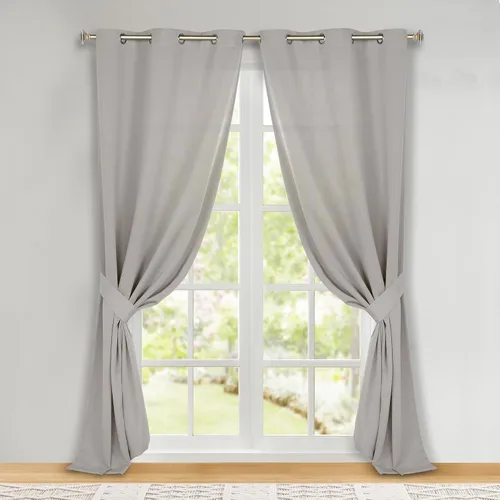 Miniatura 123 de Superior Cortinas Opacas, Oscurecimiento de Habitación, Dormitorio, Cortinas, Cocina, Acentos de Ventana de Sala de Estar, Bloqueo Solar, Térmico