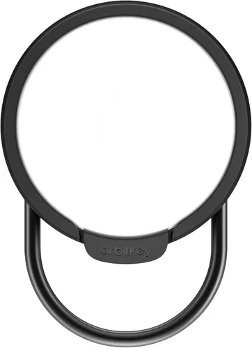 Miniatura 7 de Orbitkey Funda delgada para AirTag Fabricado con acero inoxidable y TPU Sostiene de forma segura tu Apple AirTag Se fija fácilmente a las Negro