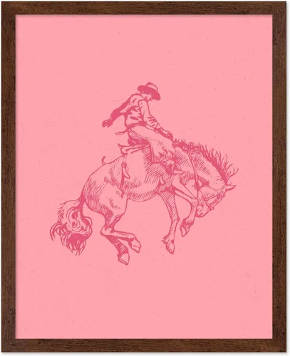 Miniatura 17 de Poster Master Póster de Rodeo marrón – Estampado retro de vaquero sobre caballo – Arte de vaquero – Arte occidental – Arte del salvaje oeste