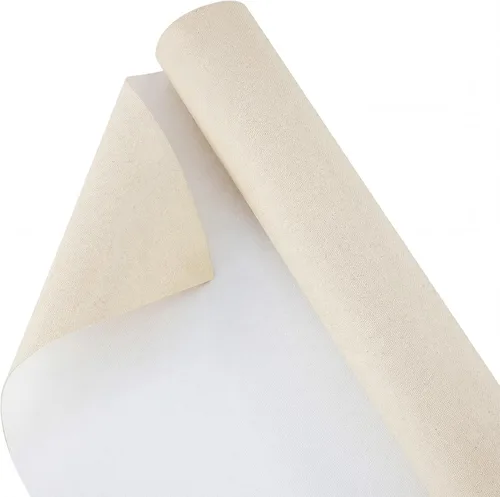 Miniatura 12 de Kinlop - Rollo de lienzo de algodón blanco de 61 pulgadas x 10 pies con doble imprimado para pintura al óleo y acrílica