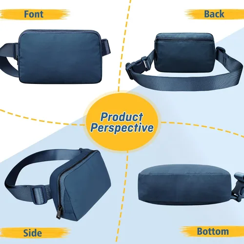 Miniatura 5 de Crossbody Fanny Pack for Women Men:Small Runners Belt Bag with Adjustable Strap - Water Resistant Fashion Bum Bag, Mini Waist Bag for Running Travel